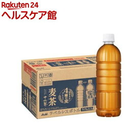 アサヒ 十六茶麦茶 ラベルレス ペットボトル(660ml*24本入)【十六茶】[お茶 麦茶]