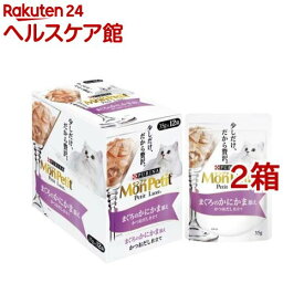 モンプチ プチリュクス パウチ まぐろのかにかま添え かつおだし仕立て(35g*12袋セット*2箱セット)【モンプチ】
