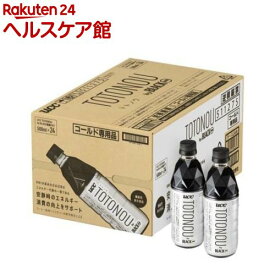 UCC TOTONOU by BLACK無糖 PET(500ml×24本入)【UCC ブラック】[機能性表示食品]