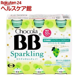 チョコラBBスパークリング マスカット味 栄養機能食品(ナイアシン)(140ml*6本入)【チョコラBBスパークリング】[炭酸飲料 ビタミンC ナイアシン リフレッシュ キレイ]