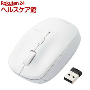 �G���R�� ���C�����X�}�E�X ���� �u���[LED �R�� 5�{�^�� M �z���C�g M-BL21DBKWH(1��)�y�G���R��(ELECOM)�z