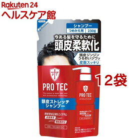 プロテク 頭皮ストレッチ シャンプー 詰替え(230g*12袋セット)【PRO TEC(プロテク)】