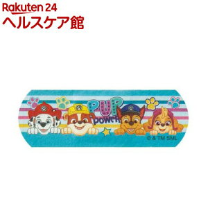 伸びるばんそうこう ぴたっと伸縮 キャラ 子供絆創膏M パウ・パトロール QQBG2(20枚入)