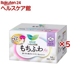 ロリエしあわせ素肌 もちふわfit 羽つき(5袋)