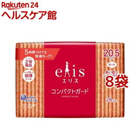 エリス コンパクトガード 多い昼～ふつうの日用 羽つき 20.5cm ヘラルボニー企画品(28枚入*8袋セット)【elis(エリス)】