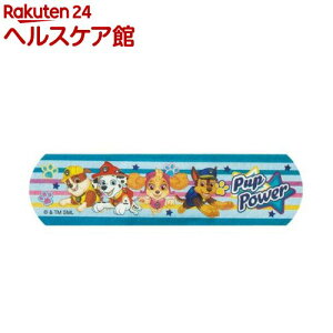 伸びるばんそうこう ぴたっと伸縮 キャラ 子供絆創膏L パウ・パトロール QQBG3(20枚入)