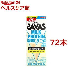 ���� �U�o�X �~���N�v���e�C�� MILK PROTEIN ���b0 �o�j������(200ml*72�{�Z�b�g)�y�U�o�X �~���N�v���e�C���z