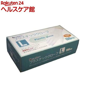 リーダー プラスチックグローブ Lサイズ(100枚入)【リーダー】