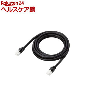 �G���R�� LAN�P�[�u�� PS5�Ή� Cat6A �c�����܂�Ȃ� �u���b�N 2m GM-LDGPAT�^BK20(1�{)�y�G���R��(ELECOM)�z