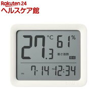 タニタ コンディションセンサー デジタル温湿度計 時計 アイボリー TC-421-IV(1個)【タニタ(TANITA)】[温…