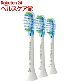 ソニッケア プレミアムクリーン替ブラシ ホワイト3本セット HX9043／67(1セット)【フィリップス(PHILIPS)】