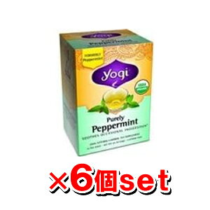 YOGI TEA ヨギティー ペパーミント 16袋x6個 （ハーブティ アーユルヴェーダ）