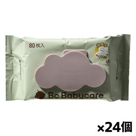 H&S BC Babycare 超厚手おしりふき手口ふき 80枚 x24個(ベビー用品 お尻 お口拭き ウェットティッシュ 厚手 大判 無添加 アルコール不使用)