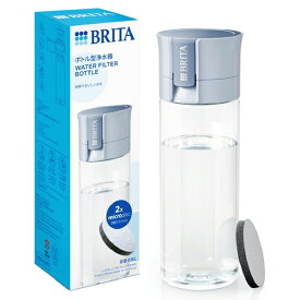 [BRITA]ブリタ ボトル型浄水器 ライトブルー 容量600ml(浄水フィルター付き 持ち運び 便利 透明 水)