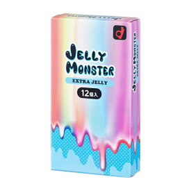 【ゆうパケット配送対象】オカモト JELLY MONSTER ゼリーモンスター エクストラゼリー 12個入り(コンドーム 避妊具)(ポスト投函 追跡ありメール便)