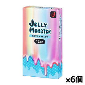 オカモト JELLY MONSTER ゼリーモンスター エクストラゼリー 12個入り x6個(コンドーム 避妊具)