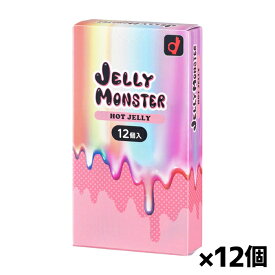オカモト JELLY MONSTER ゼリーモンスター ホットゼリー 12個入り x12個(コンドーム 避妊具)