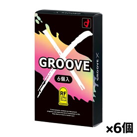 オカモト GROOVE(グルーヴ) X リアルフィット 6個入り x6個(コンドーム 避妊具)