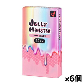 オカモト JELLY MONSTER ゼリーモンスター ホットゼリー 12個入り x6個(コンドーム 避妊具)