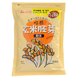 創健社 玄米胚芽粉末（チャック付） 400g【創健社 食品 自然食品 創健社 食品 美容 ヘルシー食材 創健社 食品】