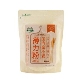 [創健社]国内産小麦　薄力粉 300g（天ぷら、お好み焼き、お菓子などに）