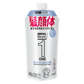 花王 メンズビオレONE オールインワン全身洗浄料 フルーティーサボンの香り 詰替用 340ml