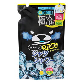 ときわ商会 ひんやりシャツシャワーストロング 詰め替え 400ml グレープフルーツの香り(春夏限定)(消臭・除菌 暑さ対策 冷感)