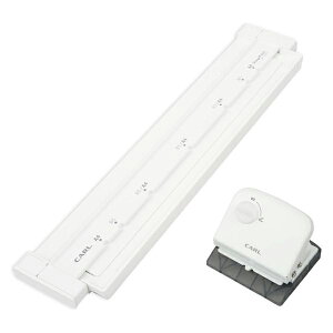 カール事務器 ゲージパンチ ホワイト GP-J2630-W(穴あけパンチ 多穴 ゲージパンチ ルーズリーフ 軽量 A4/B5対応)