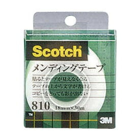 【ゆうパケット配送対象】〈スコッチ〉メンディングテープ [810-1-18C] 1巻 （小巻）巻芯径25mm（粘着テープ）(ポスト投函 追跡ありメール便)