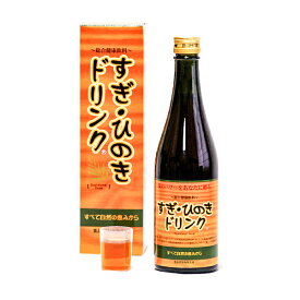 【カミナリヤ】すぎ・ひのきドリンク500ml x1本(杉・檜配合ドリンク 健康ドリンク 天然由来素材100% 食品添加物無添加 花粉対策に)