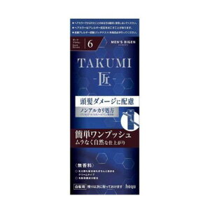 メンズビゲン TAKUMI ダークブラウン 6 1セット(白髪染め)(ビゲンホーユー)