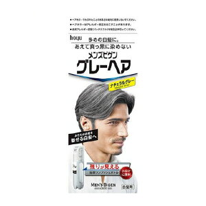 メンズビゲン グレーヘア ナチュラルグレー 40g+40g(白髪染め)(ビゲンホーユー)