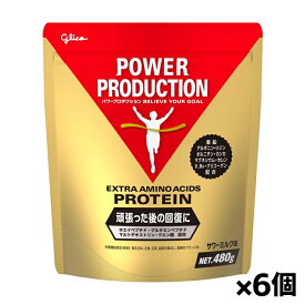 [グリコ glico]パワープロダクション エキストラ アミノアシッド プロテイン 480g x6個