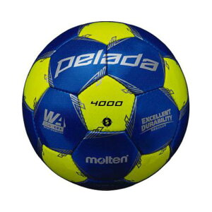 モルテン（Molten） サッカーボール5号球 ペレーダ4000 メタリックブルー×ライトイエロー