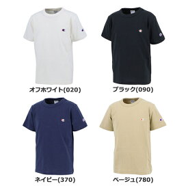 【ゆうパケット配送対象】チャンピオン champion 春夏 キッズ 半袖 Tシャツ バインダーネック ワンポイントロゴ コットン100% 綿 CKT301(ポスト投函 追跡ありメール便)