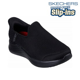 【送料無料】SKECHERS スケッチャーズ スリップインズ レディース スケッチライト 紐なし SKECH-LITE PRO SR-FLOO カジュアル シューズ ハンズフリー スリップオン スリッポン 靴底黒 日常 雨 滑りにくい 防滑アウトソール 108208