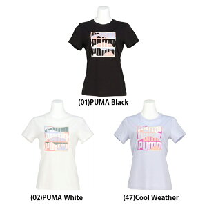 PUMA プーマ レディース GRAPHICS マウンテン Tシャツ Tシャツ トップス 半袖 スポーティー カジュアル デイリー 687716