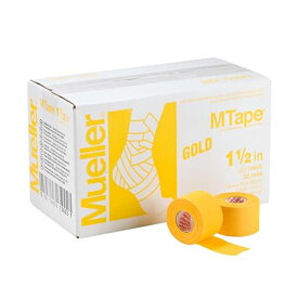 Mueller(ミューラー)Mテープチームカラー 38mm ゴールド 32個入り サポート メンテナンス テーピング 130823