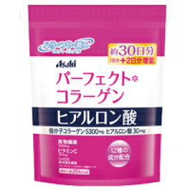 Asahi　パーフェクト アスタ コラーゲンヒアルロン酸パウダータイプ　＜詰替用＞約30日分（コラーゲン サプリ サプリメント 粉末 ヒアルロン酸 エラスチン グルコサミン CoQ10 ビタミンC 食物繊維）