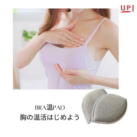 【胸の温活】BRA温PAD 送料無料 日本製 プレゼント ギフト 業務用 家庭用 自宅 家庭 エステ サロン温活 冷え対策 巡り 予防 ダイエット 遠赤外線 母乳 バストパッド ブラパッド 2組入り