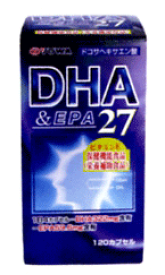"マク゜ロに含まれる必須脂肪酸"「DHA&EPA27」 120カプセル