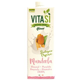 【大型メール便 1通(2本まで)】 vitasi オーガニック アーモンド ミルク 1000mL イタリア 産 【3本以降宅急便料金】 Aミルク