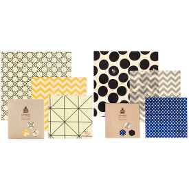 【正規品】【SuperBee】【6枚セット】ミツロウラップ ビギナーセット Beeginner Sets Classic & Hipster Beeswax Wraps みつろうラップ エコラップ 蜜蝋ラップ【送料無料】【メール便可】