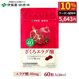 ＼マラソン限定！対象商品最大20％OFF／【伊藤園 健康体 公式通販】ざくろエラグ酸 60粒 約30日分［栄養機能食品］ サプリ ポリフェノール たっぷり ビタミンE 鉄 亜鉛 美容 健康維持【レビューキャンペーン対象】