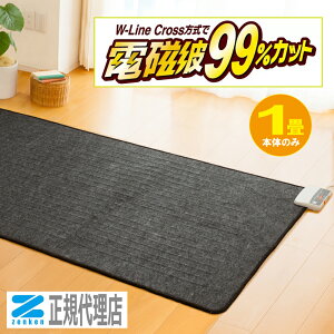 【電気ホットカーペット1畳用 ZCS-10S 】本体のみ 電磁波99%カット 暖房機 ゼンケン 【直送につき代引・同梱不可】正規代理店