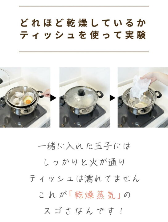 楽天市場】30%OFF!!アウトレット品!新魔法の蒸気鍋セット 送料無料  