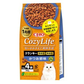 ◇いなばペットフード CIAO CozyLife クランキー かつお節味 190g×4袋