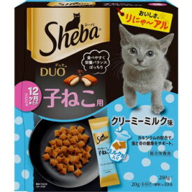 ◇マースジャパン シーバ デュオ 12ヶ月までの子ねこ用 クリーミーミルク味 200g