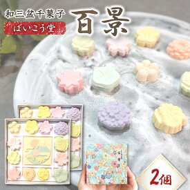 ばいこう堂 和三盆 百景 2箱セット 干菓子 高級 和菓子 ギフト 詰め合わせ さぬき和三盆 干菓子 贈答用 お茶菓子 プレゼント 送料無料