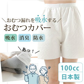 【2枚組は1,000円お得】《日本製》介護 用 防水 おむつカバー 大人用 大人 100cc吸水 オーバーパンツ すいとるオムツコート オムツカバー 失禁用に 防水シーツ 代わりに オムツ漏れ 尿漏れ 便失禁 便漏れ おねしょカバー カバーパンツ M L LL 男女兼用 渡嘉毛織
